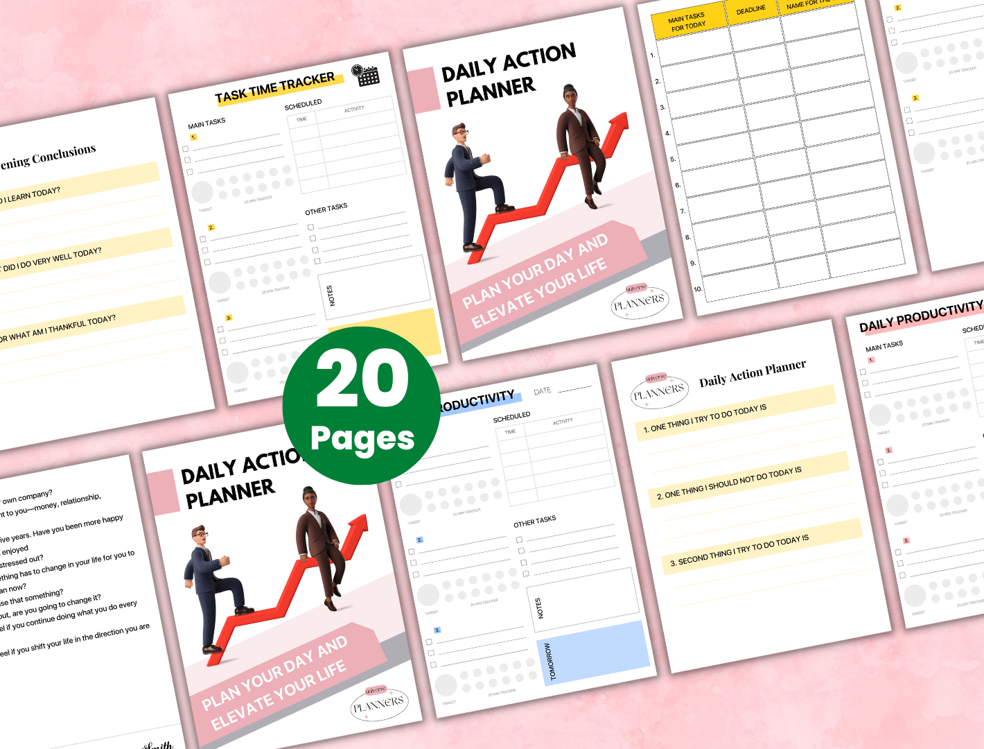 ULTIMATE Productivity Pack (Time Management, Beautiful Digital Notebook Upgrade and Tons of Stickers)