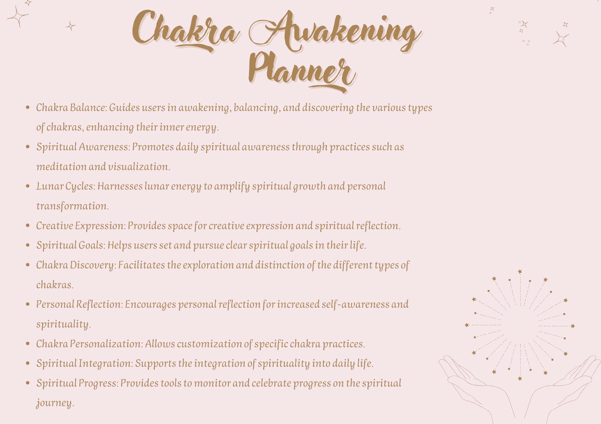 Chakra Awakening Planner