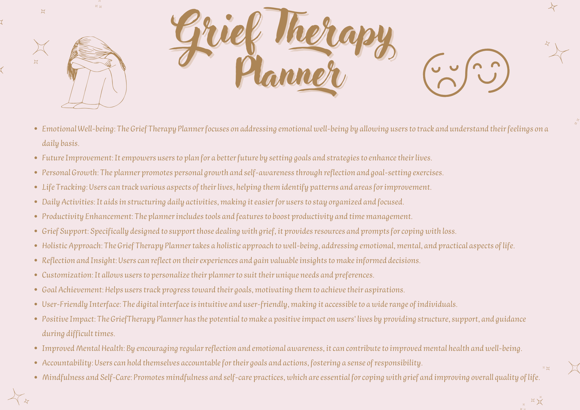 Grief Therapy Planner